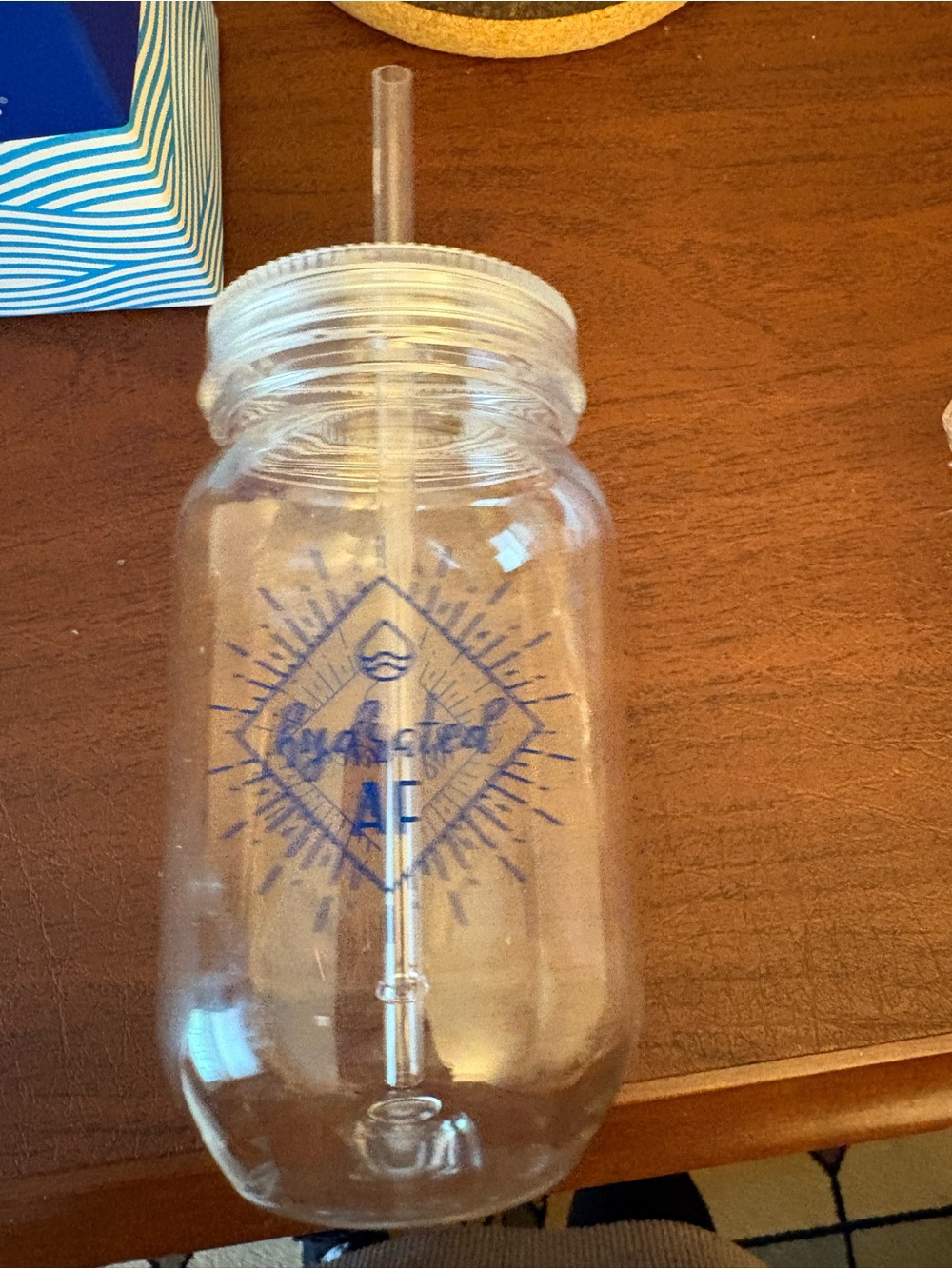 Smartass & Sass Hydrated AF mason jar tumbler